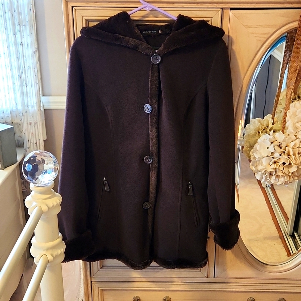 Fleece fur lined winter / Fall coat